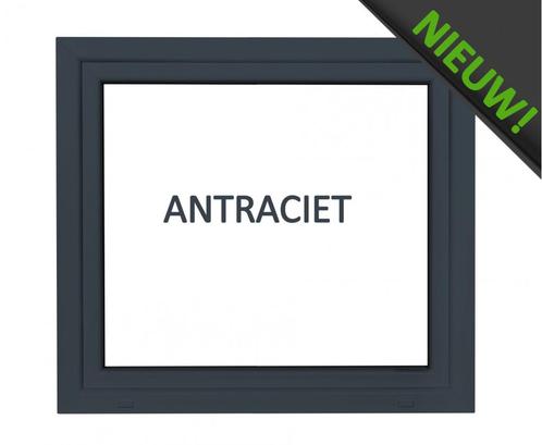 Kunststof antraciet kozijn b80 x h60 RAL7016, Doe-het-zelf en Verbouw, Kozijnen en Schuifpuien, Nieuw, Raamkozijn, Kunststof, Minder dan 75 cm