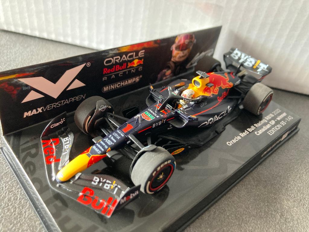 ✅ Max Verstappen 1:43 editie 93 Winner Canadian GP 2022 RB18, Ophalen of Verzenden, Nieuw, Formule 1