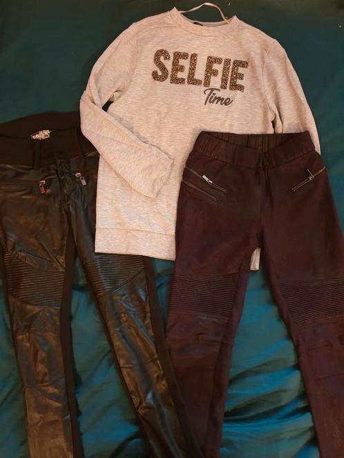 Coolcat set legging trui bikerbroek 140 152, Kinderen en Baby's, Kinderkleding | Maat 140, Zo goed als nieuw, Meisje, Broek, Ophalen of Verzenden