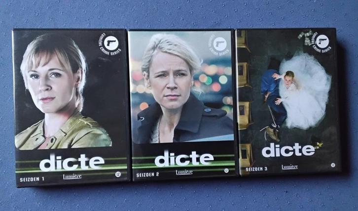 DVD Dicte seizoen 1 t/m 3 compleet (Lumière), Cd's en Dvd's, Dvd's | Tv en Series, Zo goed als nieuw, Overige genres, Boxset, Vanaf 12 jaar