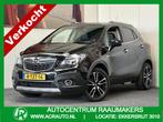 Opel Mokka 1.4 T COSMO 141 PK TREKHAAK NAVIGATIE HALF LEDER, Auto's, Voorwielaandrijving, Euro 5, Gebruikt, Zwart
