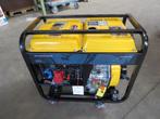 Diesel generator set open type 230V/400V 6kVA  Nieuw, Doe-het-zelf en Verbouw, Aggregaten, Ophalen, Elektrisch startend, Dieselolie
