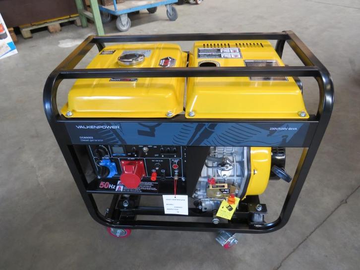 Diesel generator aggregaat  type 230V/400V 6kVA  Nieuw, Doe-het-zelf en Verbouw, Aggregaten, Nieuw, Dieselolie, 5 tot 10 kVA, Elektrisch startend