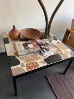 Salontafel bijzettafel steen vierkante tafeltje, Ophalen, Gebruikt, 50 tot 100 cm, Vierkant