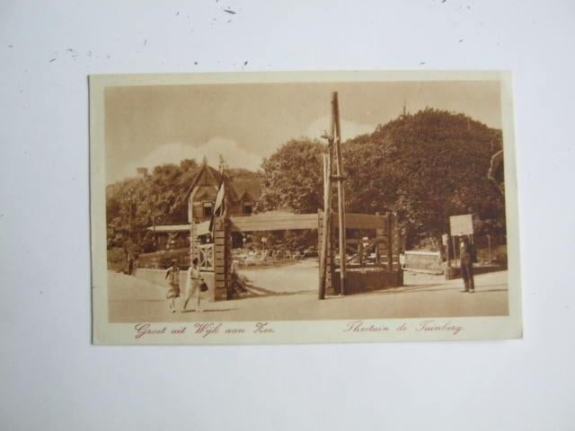 Ansichtkaarten Nederland, TC 1-74 Wijk aan Zee Theetuin ong,, Verzenden, 1920 tot 1940, Ongelopen, Noord-Holland