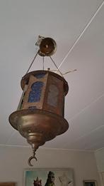 Oosterse Hanglamp met Kleurrijk Glas, Gebruikt, Ophalen of Verzenden, Glas, Oosters