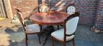 Ronde tafel met 4 stoelen, Huis en Inrichting, Ophalen, Gebruikt, Klassiek, Rond