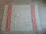 Vintage wollen deken met rode strepen – 153 x 210 cm, Ophalen of Verzenden, Gebruikt