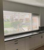 Witte houten jaloeziën te koop!, Ophalen, Zo goed als nieuw, Wit, 100 tot 150 cm