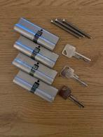 4x Cilinderslot Oxloc 90mm + 3 sleutels, Doe-het-zelf en Verbouw, Ophalen of Verzenden, Gebruikt, Overige materialen, Slot