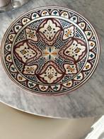 Marokkaanse schaal, Safi, 34cm antiek, prachtige kleuren, Antiek en Kunst, Ophalen of Verzenden
