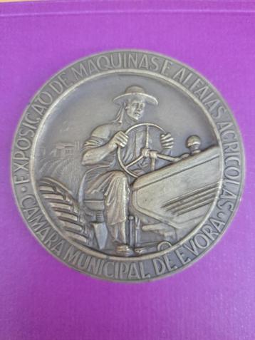 1959 Portugal medaille Expositie landbouwwerktuigen Evora beschikbaar voor biedingen