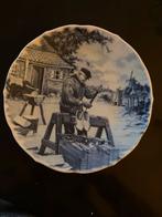 Delfts Blauw Bord - Klompenmaker, Ophalen of Verzenden