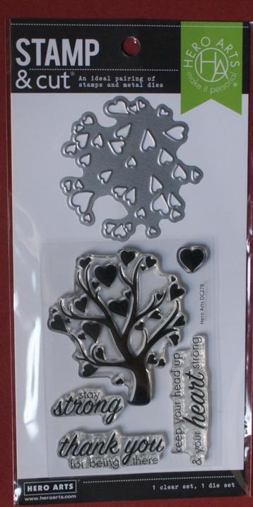 Hero Arts Stamp & Cut, Clear Stamp en Metal Dies in 1 set. beschikbaar voor biedingen