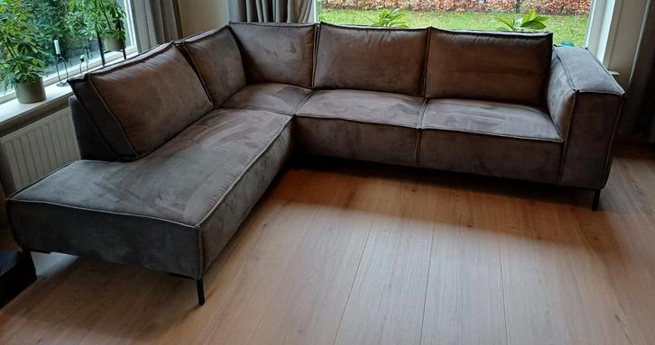 Hoekbank Aspen Terminal Zaria 08 Grey, Huis en Inrichting, Banken | Complete zithoeken, Zo goed als nieuw, Hout, Metaal, Stof