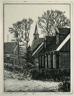 Marken-binnen - Kunstenaar: Frans Room, Antiek en Kunst, Kunst | Etsen en Gravures, Ophalen of Verzenden