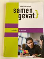 Samengevat wiskunde vmbo tl kgt, Boeken, Schoolboeken, VMBO, Wiskunde A, Diverse auteurs, Ophalen of Verzenden