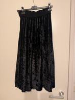 Zwarte velvet plissé rok - Maat M, Maat 38/40 (M), Zwart, Ophalen of Verzenden, Zo goed als nieuw