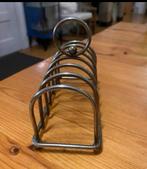 Art Deco Toastrekje verzilverd, lxb=14x7 cm  , hoogte 11, Ophalen of Verzenden