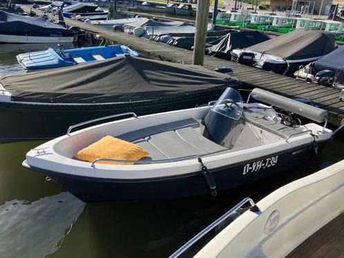 Amigo 395 consoleboot met 15 pk Mercury 4 takt en trailer, Watersport en Boten, Vis- en Consoleboten, Gebruikt, 10 tot 30 pk, 3 tot 6 meter