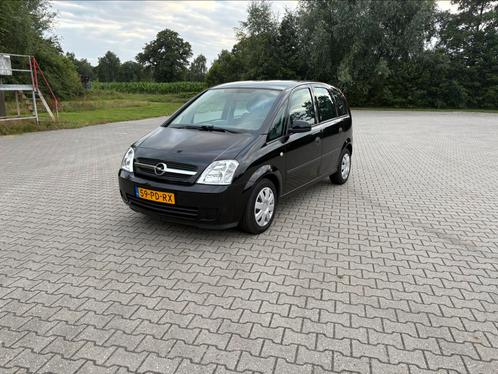 Opel Meriva 1.6 16V 2004 Zwart, Auto's, Opel, Bedrijf, Meriva, Airbags, Airconditioning, Alarm, Centrale vergrendeling, Climate control