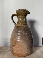 Vintage ceramic bruin groen kan wabisabi h25cm, Huis en Inrichting, Keuken | Servies, Overige typen, Ophalen of Verzenden, Zo goed als nieuw
