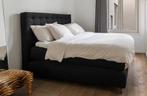 boxspring grijs, Huis en Inrichting, Ophalen, Gebruikt, Tweepersoons, 180 cm