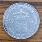 Nederland 1/2 Gulden 1928 Zilver, ½ gulden, Zilver, Ophalen of Verzenden, Koningin Wilhelmina