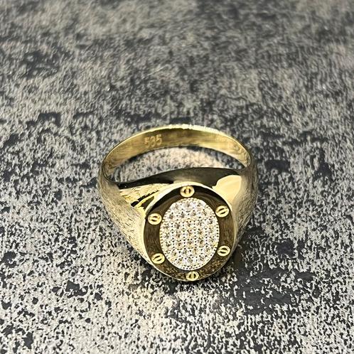 14k gouden ring prachtig model nieuw, Sieraden, Tassen en Uiterlijk, Ringen, Ophalen of Verzenden