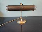 Koper / messing bureaulamp, notarislamp, bankierslamp, Ophalen of Verzenden, Gebruikt, Metaal, Minder dan 50 cm
