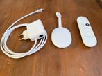 Google Chromecast met Google TV - 4K HDR + ethernet adapter, Ophalen of Verzenden, Zo goed als nieuw, HDMI, Zonder harde schijf