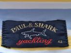 Pau l& Shrak overhemd met mooie blauw gele kleur maat 42, Blauw, Halswijdte 41/42 (L), Zo goed als nieuw, Verzenden