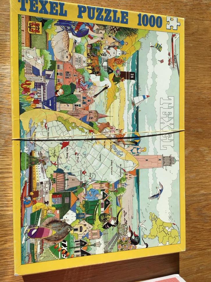 Texel Puzzel 1000 stukjes, Hobby en Vrije tijd, Denksport en Puzzels, Zo goed als nieuw, Legpuzzel, 500 t/m 1500 stukjes, Ophalen of Verzenden
