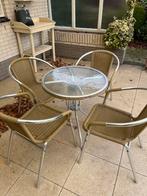 Tuinset, Ophalen, 4 zitplaatsen, Kunststof, Zo goed als nieuw