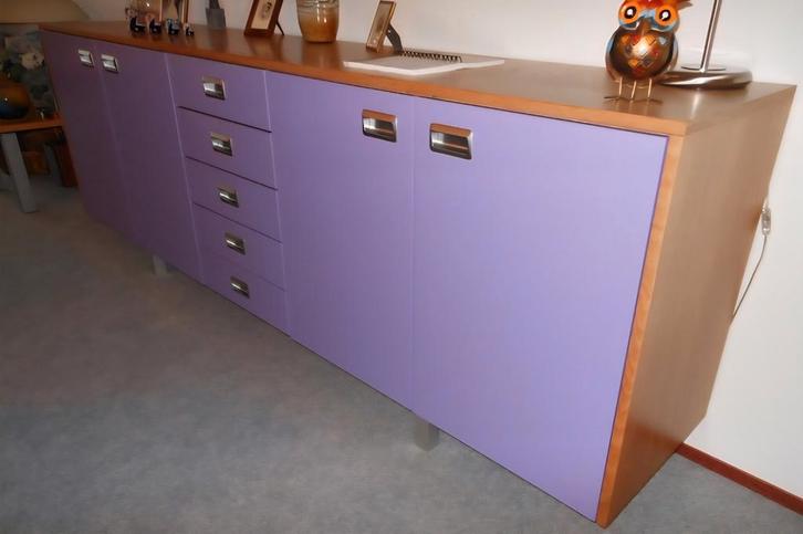 Dressoir Kast met Lades en Deuren, Huis en Inrichting, Kasten | Dressoirs, Gebruikt, 200 cm of meer, 25 tot 50 cm, Met lade(s)