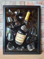 Hennessy fles verwerkt in een lijst met Epoxy, Minder dan 50 cm, Ophalen of Verzenden, Zo goed als nieuw, Minder dan 50 cm