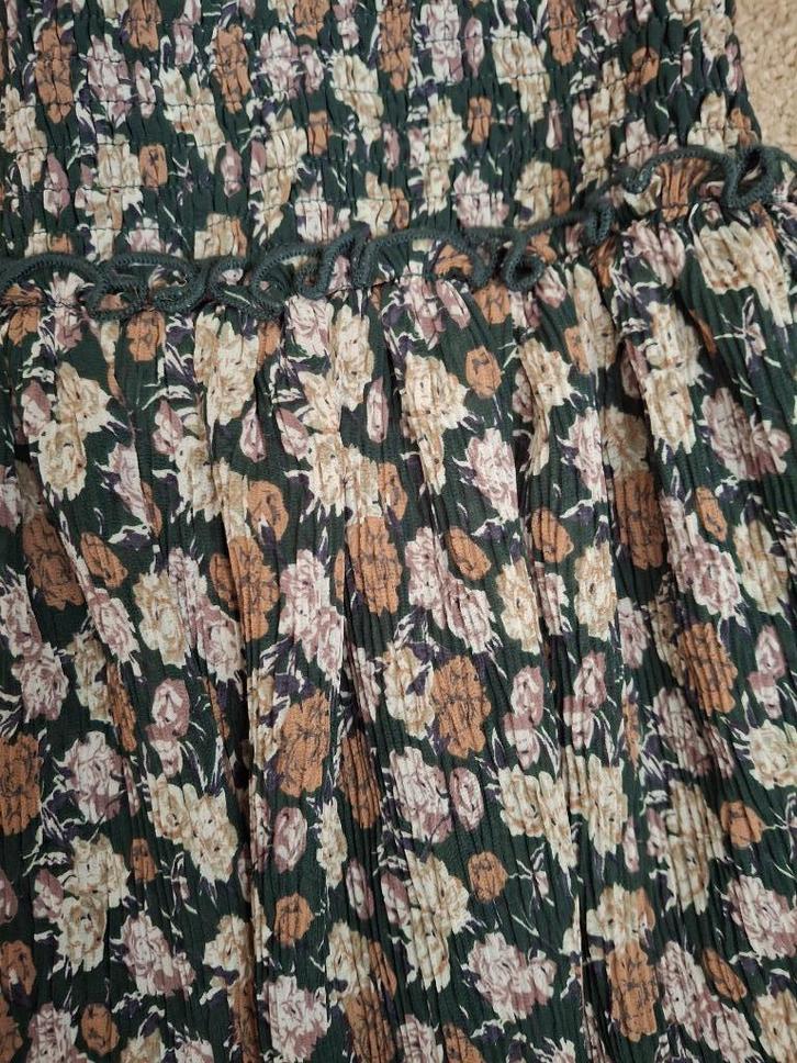 Elastisch stroken rokje rok NAKD petrol cognac beige maat 38, Kleding | Dames, Rokken, Zo goed als nieuw, Maat 38/40 (M), Beige