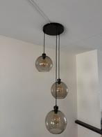 Hanglamp met 3 glazen bollen, Huis en Inrichting, Lampen | Hanglampen, Ophalen, Zo goed als nieuw, Glas, Minder dan 50 cm