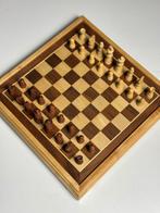 Schaakspel hout vintage, Ophalen of Verzenden, Zo goed als nieuw