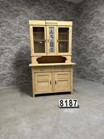 Antieke grenen vitrinekast | Keukenkast nr8187, Huis en Inrichting, Kasten | Vitrinekasten, Antiek, Info@antiekgroothandel.com