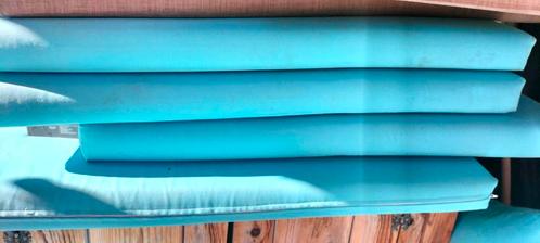 Tuinbank kussens aqua blauw, Tuin en Terras, Tuinmeubel-accessoires, Gebruikt, Ophalen