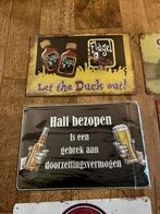 Metalen bordjes leuk voor mancave 20 bij 30 cm, Reclamebord, A, Nieuw, Ophalen of Verzenden
