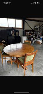 Houten Ronde Eettafel - Klassiek Design, Ophalen of Verzenden