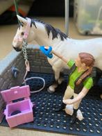 Schleich Wasplaats met Paard en Verzorgster, Ophalen of Verzenden, Gebruikt