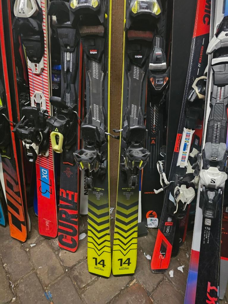 170cm VOLKL RACETIGER SC UVO NP880€ KLEINE BOCHTEN gevorderd, Overige merken, 160 tot 180 cm, Ophalen of Verzenden, Zo goed als nieuw