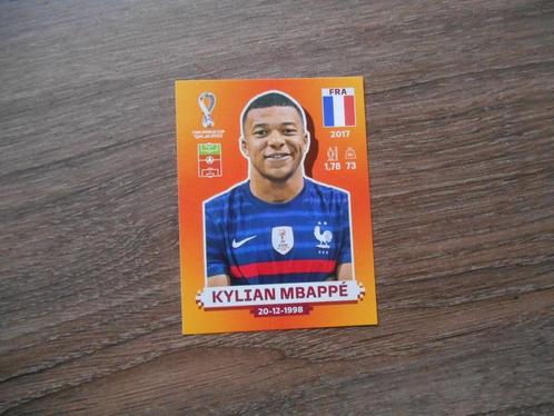 Mbappe voetbalplaatje WK 2022 Qatar Oranje editie panini, Verzamelen, Sportartikelen en Voetbal, Nieuw, Poster, Plaatje of Sticker