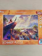 Schmidt puzzel - Thomas Kinkade - Disney Lion King, Ophalen of Verzenden, 500 t/m 1500 stukjes, Zo goed als nieuw, Legpuzzel
