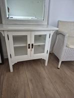 Witte theekast, Ophalen, Met deur(en), 50 tot 100 cm, Minder dan 100 cm