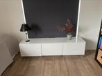 Tv meubel fabr. IKEA met glasplaat., Huis en Inrichting, Kasten | Televisiemeubels, Ophalen, Zo goed als nieuw, 25 tot 50 cm, Minder dan 100 cm