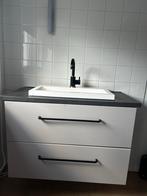 Wastafelmeubel, Huis en Inrichting, Badkamer | Badkamermeubels, Ophalen, Gebruikt, 50 tot 100 cm, Minder dan 100 cm